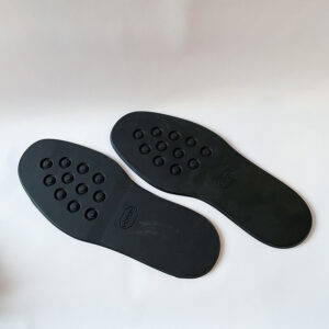 a black vibram eton sole and heel on a white backdrop